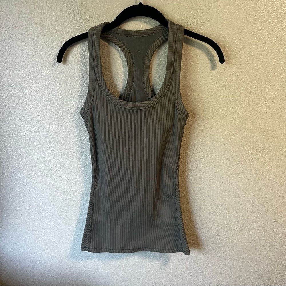ALO Yoga Rib Support Tank Gray - Picture 5 of 5